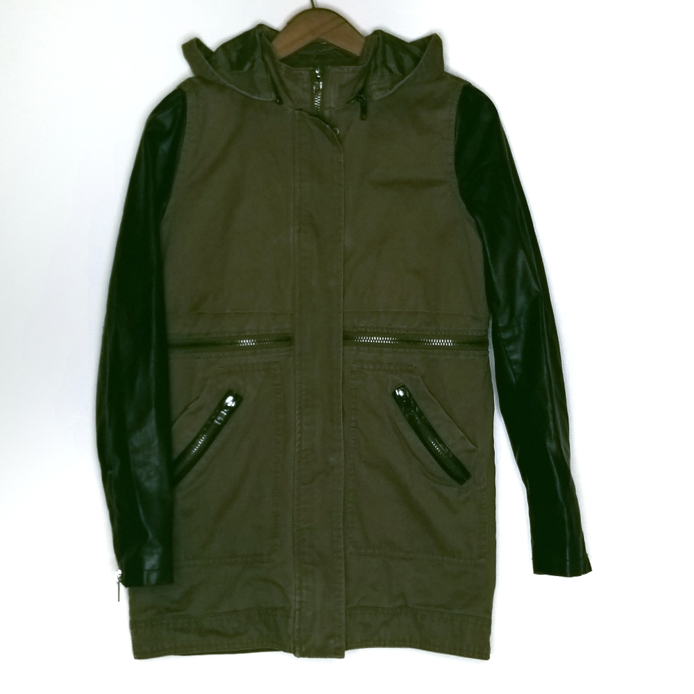 John + Jenn | Utility Zipper Vegan Leather Jacket